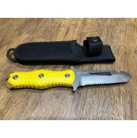 MAC Alli Rescue Diving Knife with Nylon Sheath YELLOW